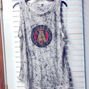 🏟⚽️🔥🔥Soccer season yall🔥🔥⚽️🏟. Atlanta United tie dye tank top